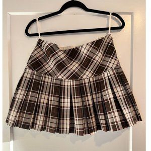 Plaid mini skirt